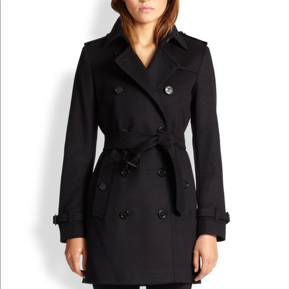 Burberry Black Lightweight Trench Coat